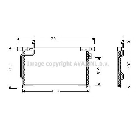 Condensator, climatizare PRASCO DN5202</br>Piesa auto pentru Categorii Condensator, climatizare PRASCO DN5202</br>Piesa auto pentru Categorii