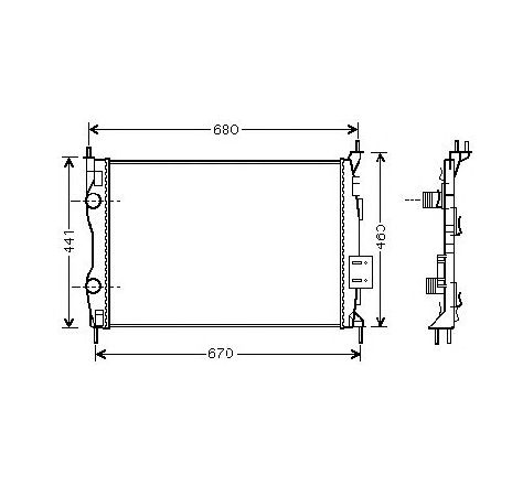Radiator, racire motor PRASCO DNA2278</br>Piesa auto pentru Radiator racire apa/ ulei Radiator, racire motor PRASCO DNA2278</br>Piesa auto pentru Radiator racire apa/ ulei