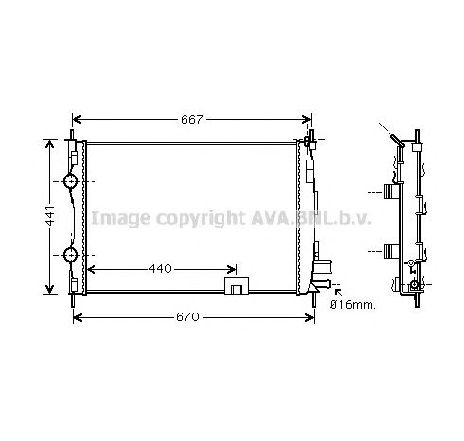 Radiator, racire motor PRASCO DNA2287</br>Piesa auto pentru Radiator racire apa/ ulei Radiator, racire motor PRASCO DNA2287</br>Piesa auto pentru Radiator racire apa/ ulei