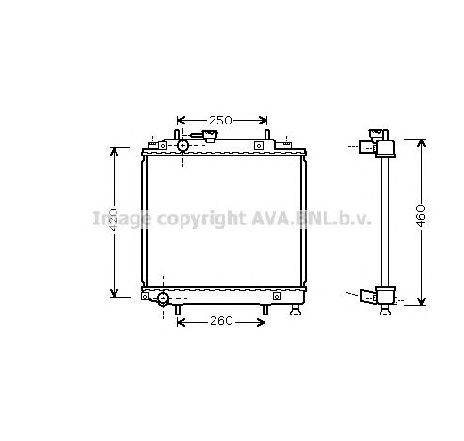 Radiator, racire motor PRASCO DU2058</br>Piesa auto pentru Radiator racire apa/ ulei Radiator, racire motor PRASCO DU2058</br>Piesa auto pentru Radiator racire apa/ ulei
