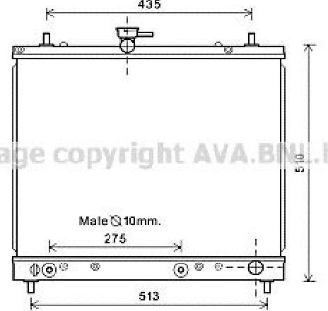 Radiator, racire motor PRASCO DU2069</br>Piesa auto pentru Radiator racire apa/ ulei Radiator, racire motor PRASCO DU2069</br>Piesa auto pentru Radiator racire apa/ ulei