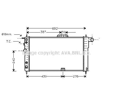 Radiator, racire motor PRASCO DW2002</br>Piesa auto pentru Radiator racire apa/ ulei Radiator, racire motor PRASCO DW2002</br>Piesa auto pentru Radiator racire apa/ ulei