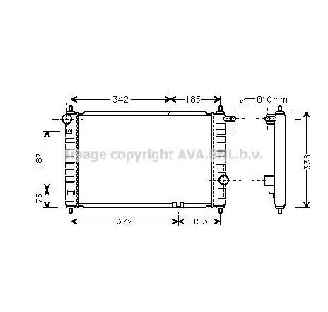Radiator, racire motor PRASCO DW2007</br>Piesa auto pentru Radiator racire apa/ ulei Radiator, racire motor PRASCO DW2007</br>Piesa auto pentru Radiator racire apa/ ulei