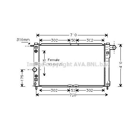 Radiator, racire motor PRASCO DW2010</br>Piesa auto pentru Radiator racire apa/ ulei Radiator, racire motor PRASCO DW2010</br>Piesa auto pentru Radiator racire apa/ ulei
