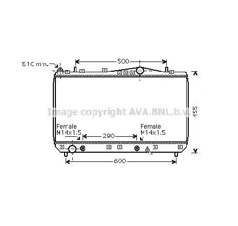 Radiator, racire motor PRASCO DW2053</br>Piesa auto pentru Radiator racire apa/ ulei Radiator, racire motor PRASCO DW2053</br>Piesa auto pentru Radiator racire apa/ ulei