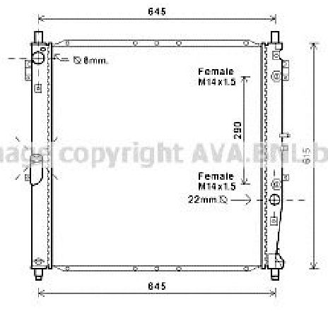 Radiator, racire motor PRASCO DW2119</br>Piesa auto pentru Radiator racire apa/ ulei Radiator, racire motor PRASCO DW2119</br>Piesa auto pentru Radiator racire apa/ ulei