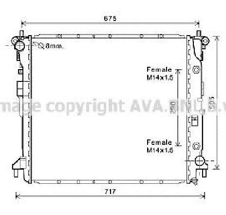 Radiator, racire motor PRASCO DW2124</br>Piesa auto pentru Radiator racire apa/ ulei Radiator, racire motor PRASCO DW2124</br>Piesa auto pentru Radiator racire apa/ ulei