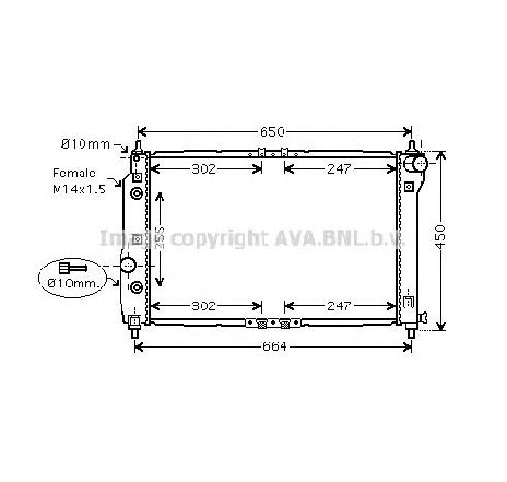 Radiator, racire motor PRASCO DWA2068</br>Piesa auto pentru Radiator racire apa/ ulei Radiator, racire motor PRASCO DWA2068</br>Piesa auto pentru Radiator racire apa/ ulei
