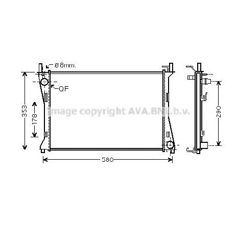 Radiator, racire motor PRASCO FD2400</br>Piesa auto pentru Radiator racire apa/ ulei Radiator, racire motor PRASCO FD2400</br>Piesa auto pentru Radiator racire apa/ ulei