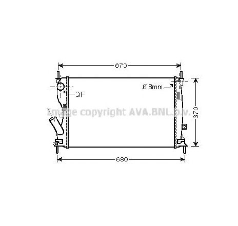Radiator, racire motor PRASCO FDA2408</br>Piesa auto pentru Radiator racire apa/ ulei Radiator, racire motor PRASCO FDA2408</br>Piesa auto pentru Radiator racire apa/ ulei