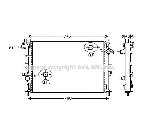 Radiator, racire motor PRASCO FDA2421</br>Piesa auto pentru Radiator racire apa/ ulei Radiator, racire motor PRASCO FDA2421</br>Piesa auto pentru Radiator racire apa/ ulei