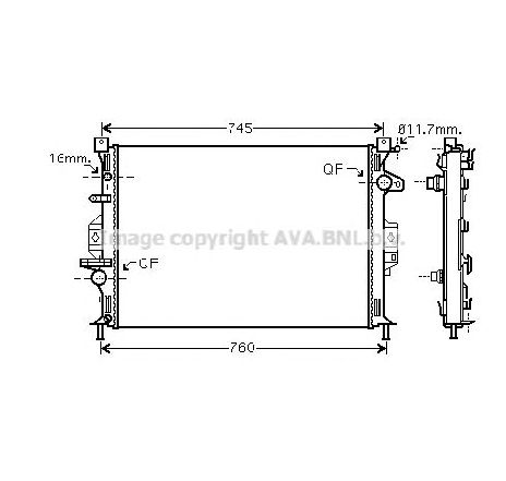 Radiator, racire motor PRASCO FDA2425</br>Piesa auto pentru Radiator racire apa/ ulei Radiator, racire motor PRASCO FDA2425</br>Piesa auto pentru Radiator racire apa/ ulei