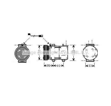 Compresor, climatizare PRASCO FDK290</br>Piesa auto pentru Sistem de aer conditionat Compresor, climatizare PRASCO FDK290</br>Piesa auto pentru Sistem de aer conditionat