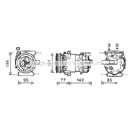 Compresor, climatizare PRASCO FDK469</br>Piesa auto pentru Sistem de aer conditionat Compresor, climatizare PRASCO FDK469</br>Piesa auto pentru Sistem de aer conditionat