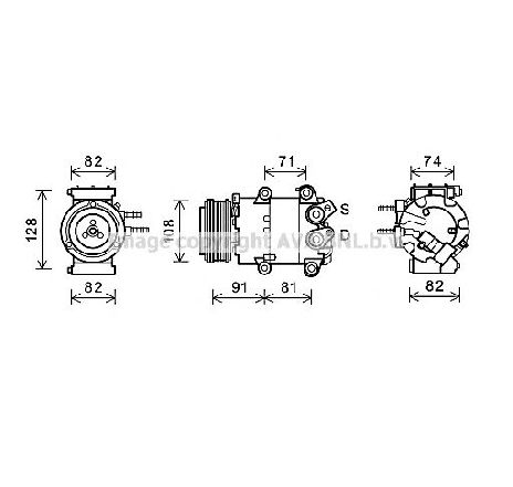 Compresor, climatizare PRASCO FDK498</br>Piesa auto pentru Sistem de aer conditionat Compresor, climatizare PRASCO FDK498</br>Piesa auto pentru Sistem de aer conditionat