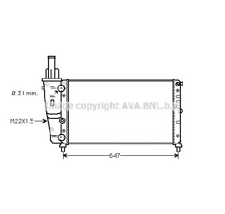 Radiator, racire motor PRASCO FT2141</br>Piesa auto pentru Radiator racire apa/ ulei Radiator, racire motor PRASCO FT2141</br>Piesa auto pentru Radiator racire apa/ ulei