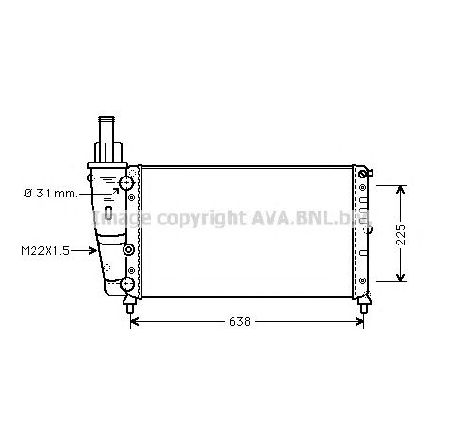 Radiator, racire motor PRASCO FT2228</br>Piesa auto pentru Radiator racire apa/ ulei Radiator, racire motor PRASCO FT2228</br>Piesa auto pentru Radiator racire apa/ ulei