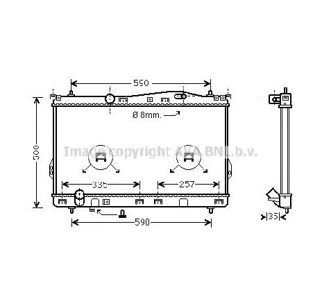 Radiator, racire motor PRASCO HY2077</br>Piesa auto pentru Radiator racire apa/ ulei Radiator, racire motor PRASCO HY2077</br>Piesa auto pentru Radiator racire apa/ ulei
