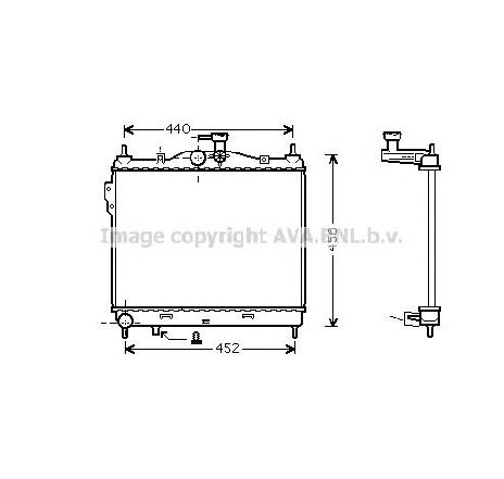 Radiator, racire motor PRASCO HY2101</br>Piesa auto pentru Radiator racire apa/ ulei Radiator, racire motor PRASCO HY2101</br>Piesa auto pentru Radiator racire apa/ ulei