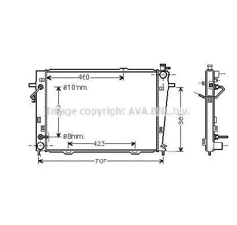 Radiator, racire motor PRASCO HY2167</br>Piesa auto pentru Radiator racire apa/ ulei Radiator, racire motor PRASCO HY2167</br>Piesa auto pentru Radiator racire apa/ ulei