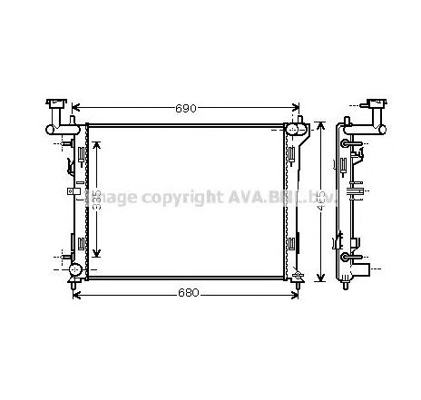 Radiator, racire motor PRASCO HY2180</br>Piesa auto pentru Radiator racire apa/ ulei Radiator, racire motor PRASCO HY2180</br>Piesa auto pentru Radiator racire apa/ ulei
