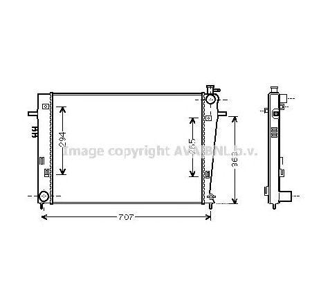 Radiator, racire motor PRASCO HY2204</br>Piesa auto pentru Radiator racire apa/ ulei Radiator, racire motor PRASCO HY2204</br>Piesa auto pentru Radiator racire apa/ ulei