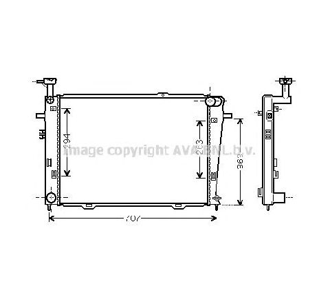 Radiator, racire motor PRASCO HY2210</br>Piesa auto pentru Radiator racire apa/ ulei Radiator, racire motor PRASCO HY2210</br>Piesa auto pentru Radiator racire apa/ ulei