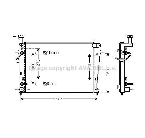 Radiator, racire motor PRASCO HY2211</br>Piesa auto pentru Radiator racire apa/ ulei Radiator, racire motor PRASCO HY2211</br>Piesa auto pentru Radiator racire apa/ ulei
