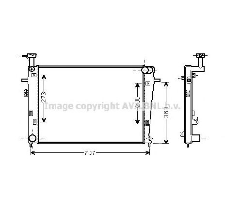 Radiator, racire motor PRASCO HY2275</br>Piesa auto pentru Radiator racire apa/ ulei Radiator, racire motor PRASCO HY2275</br>Piesa auto pentru Radiator racire apa/ ulei