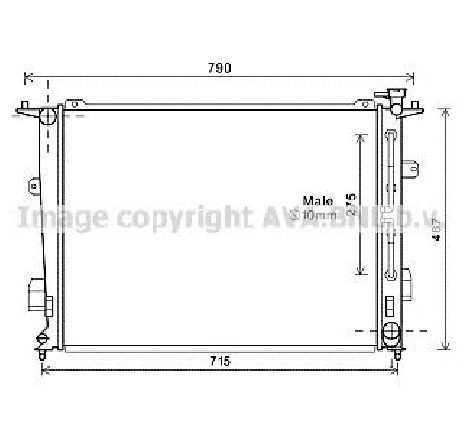 Radiator, racire motor PRASCO HY2286</br>Piesa auto pentru Radiator racire apa/ ulei Radiator, racire motor PRASCO HY2286</br>Piesa auto pentru Radiator racire apa/ ulei