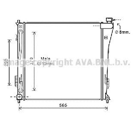 Radiator, racire motor PRASCO HY2305</br>Piesa auto pentru Radiator racire apa/ ulei Radiator, racire motor PRASCO HY2305</br>Piesa auto pentru Radiator racire apa/ ulei