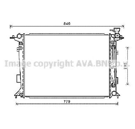 Radiator, racire motor PRASCO HY2332</br>Piesa auto pentru Radiator racire apa/ ulei Radiator, racire motor PRASCO HY2332</br>Piesa auto pentru Radiator racire apa/ ulei
