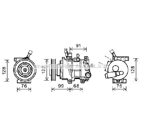Compresor, climatizare PRASCO HYK296</br>Piesa auto pentru Sistem de aer conditionat Compresor, climatizare PRASCO HYK296</br>Piesa auto pentru Sistem de aer conditionat