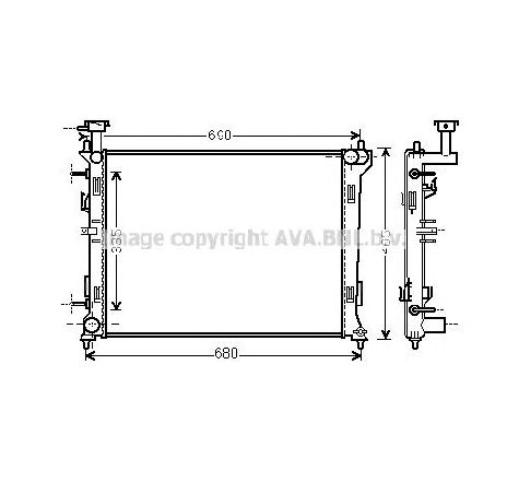 Radiator, racire motor PRASCO KA2160</br>Piesa auto pentru Radiator racire apa/ ulei Radiator, racire motor PRASCO KA2160</br>Piesa auto pentru Radiator racire apa/ ulei