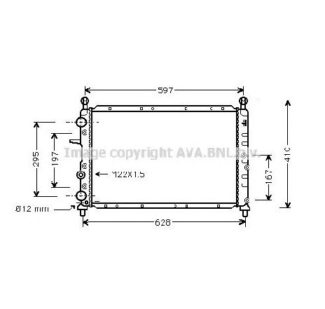 Radiator, racire motor PRASCO LC2050</br>Piesa auto pentru Radiator racire apa/ ulei Radiator, racire motor PRASCO LC2050</br>Piesa auto pentru Radiator racire apa/ ulei