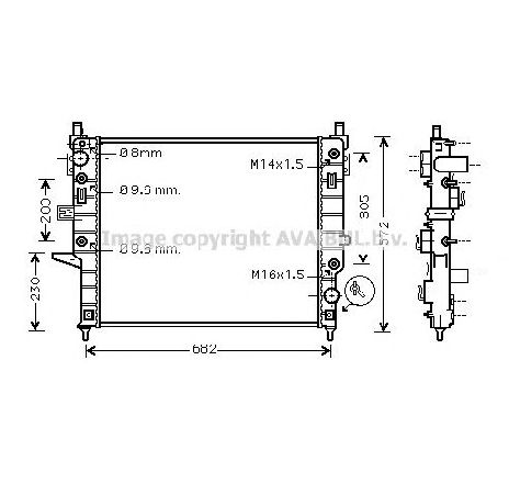 Radiator, racire motor PRASCO MS2271</br>Piesa auto pentru Radiator racire apa/ ulei Radiator, racire motor PRASCO MS2271</br>Piesa auto pentru Radiator racire apa/ ulei