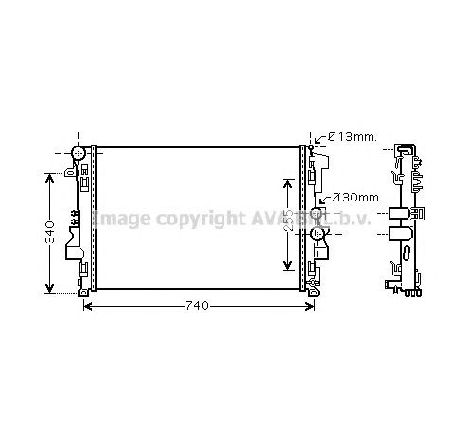 Radiator, racire motor PRASCO MS2356</br>Piesa auto pentru Radiator racire apa/ ulei Radiator, racire motor PRASCO MS2356</br>Piesa auto pentru Radiator racire apa/ ulei