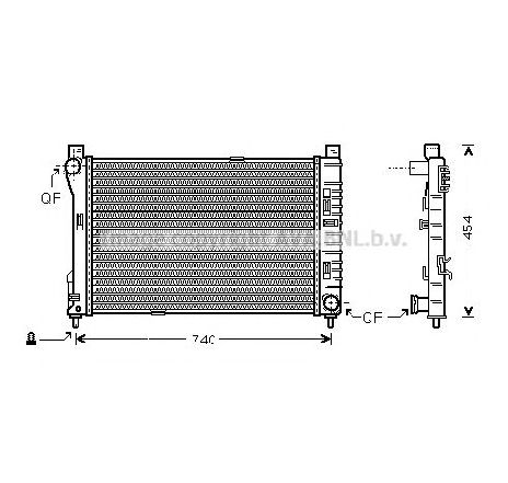 Radiator, racire motor PRASCO MS2378</br>Piesa auto pentru Radiator racire apa/ ulei Radiator, racire motor PRASCO MS2378</br>Piesa auto pentru Radiator racire apa/ ulei