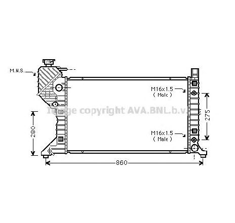 Radiator, racire motor PRASCO MSA2343</br>Piesa auto pentru Radiator racire apa/ ulei Radiator, racire motor PRASCO MSA2343</br>Piesa auto pentru Radiator racire apa/ ulei