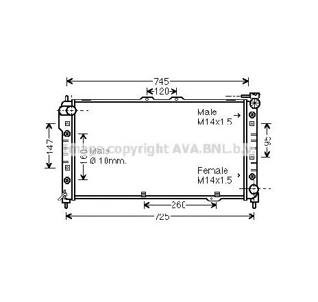 Radiator, racire motor PRASCO MZ2113</br>Piesa auto pentru Radiator racire apa/ ulei Radiator, racire motor PRASCO MZ2113</br>Piesa auto pentru Radiator racire apa/ ulei