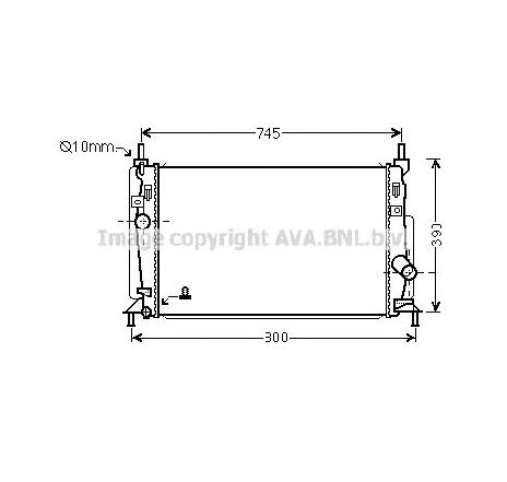 Radiator, racire motor PRASCO MZ2246 Radiator, racire motor PRASCO MZ2246