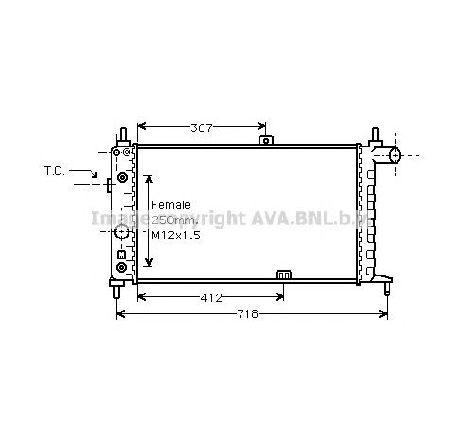Radiator, racire motor PRASCO OL2065</br>Piesa auto pentru Radiator racire apa/ ulei Radiator, racire motor PRASCO OL2065</br>Piesa auto pentru Radiator racire apa/ ulei