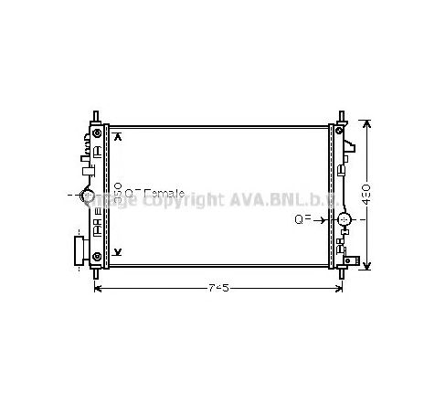 Radiator, racire motor PRASCO OL2473</br>Piesa auto pentru Radiator racire apa/ ulei Radiator, racire motor PRASCO OL2473</br>Piesa auto pentru Radiator racire apa/ ulei