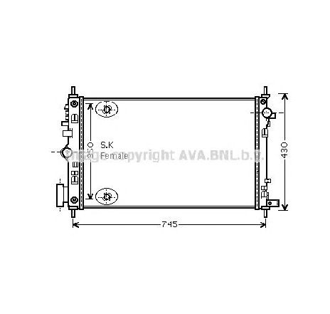 Radiator, racire motor PRASCO OLA2470</br>Piesa auto pentru Radiator racire apa/ ulei Radiator, racire motor PRASCO OLA2470</br>Piesa auto pentru Radiator racire apa/ ulei