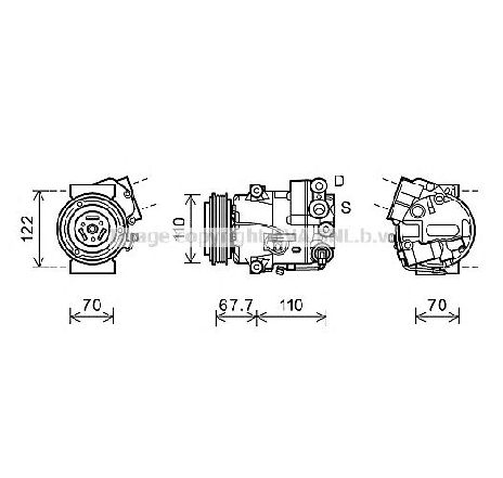 Compresor, climatizare PRASCO OLK608</br>Piesa auto pentru Sistem de aer conditionat Compresor, climatizare PRASCO OLK608</br>Piesa auto pentru Sistem de aer conditionat