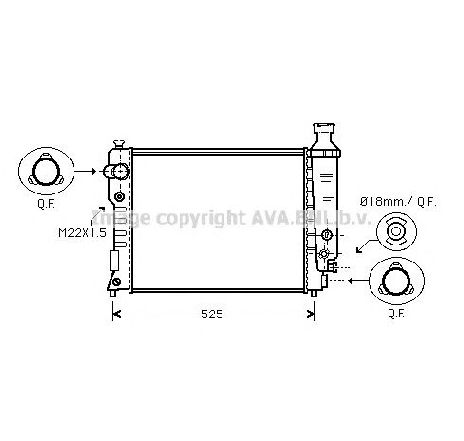 Radiator, racire motor PRASCO PE2124</br>Piesa auto pentru Radiator racire apa/ ulei Radiator, racire motor PRASCO PE2124</br>Piesa auto pentru Radiator racire apa/ ulei