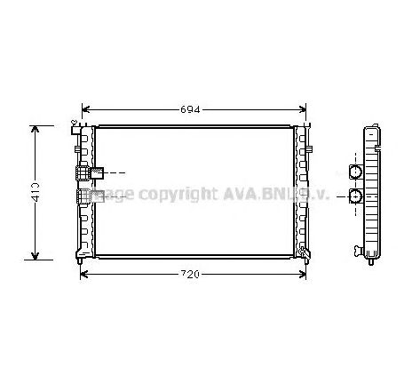 Radiator, racire motor PRASCO PE2176</br>Piesa auto pentru Radiator racire apa/ ulei Radiator, racire motor PRASCO PE2176</br>Piesa auto pentru Radiator racire apa/ ulei