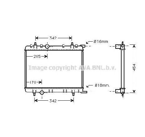 Radiator, racire motor PRASCO PE2250</br>Piesa auto pentru Radiator racire apa/ ulei Radiator, racire motor PRASCO PE2250</br>Piesa auto pentru Radiator racire apa/ ulei