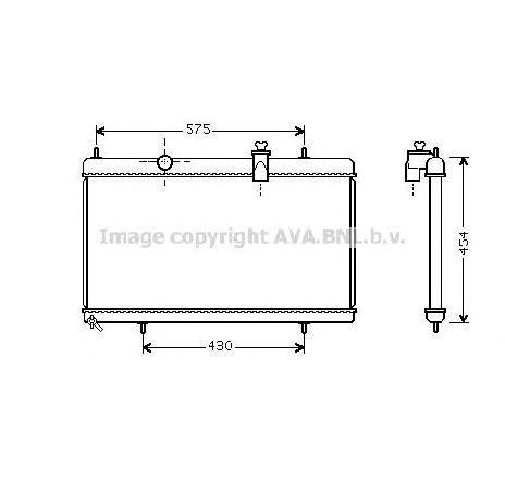Radiator, racire motor PRASCO PE2313</br>Piesa auto pentru Radiator racire apa/ ulei Radiator, racire motor PRASCO PE2313</br>Piesa auto pentru Radiator racire apa/ ulei