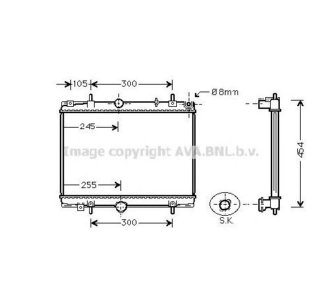 Radiator, racire motor PRASCO PEA2198</br>Piesa auto pentru Radiator racire apa/ ulei Radiator, racire motor PRASCO PEA2198</br>Piesa auto pentru Radiator racire apa/ ulei